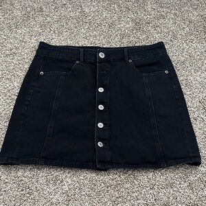 American Eagle Outfitters Black Denim Mini Skirt